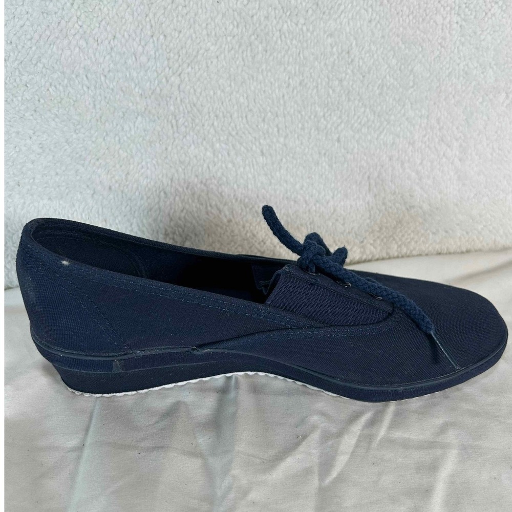 Grasshoppers Canvas Lace Up Sneakers Casual Comfort Shoes Navy Blue Size 7 - Picture 8 of 15